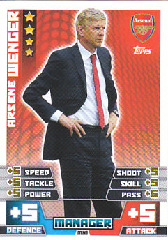 Arsene Wenger Arsenal 2014/15 Topps Match Attax Manager #MN1